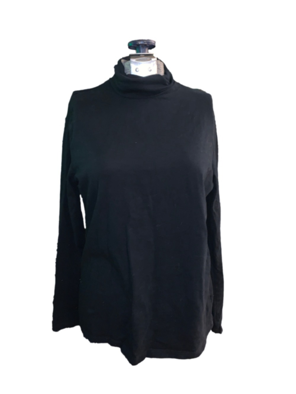 Women's Merona Black Long Sleeve Turtleneck Top Size M